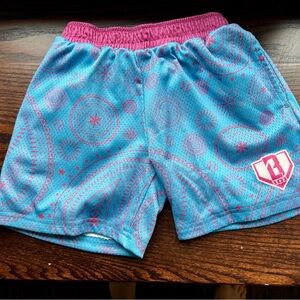 Kids Blue and Pink Patterned Shorts